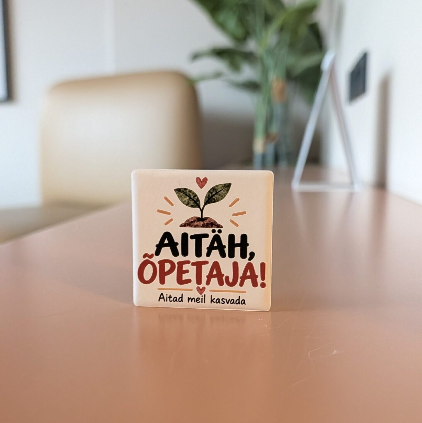 Aitäh, õpetaja! keraamiline magnet